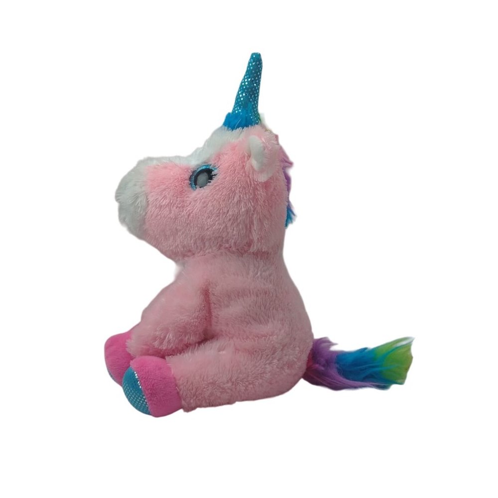 MVP Group Z Toys Rainbow Unicorn Sparkles Glitter Eyes Plush 8" Stuffed Animal - Picture 5 of 8